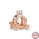925 Silver Crown Carriage Beads for Bracelet DIY Jewelry