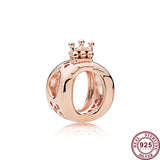 925 Silver Crown Carriage Beads for Bracelet DIY Jewelry