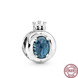 925 Silver Crown Carriage Beads for Bracelet DIY Jewelry
