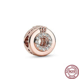 925 Silver Crown Carriage Beads for Bracelet DIY Jewelry