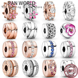 925 Silver Galaxy Charm Clip for Women's Bracelet