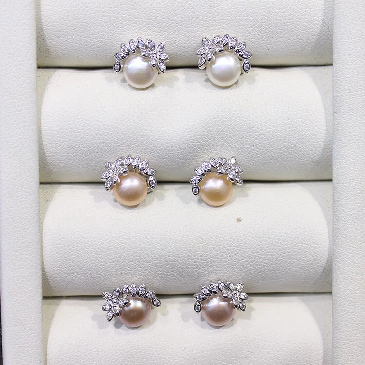 DIY Earrings Mountings Accessories for Pearls Beads Stones