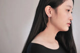 925 Silver Crystal Bow Earrings for Women Girls Gift