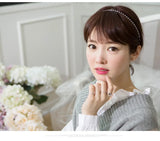 925 Silver Crystal Double Circle Earrings Gift for Women Girls