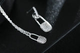 925 Silver Crystal Earrings for Women Girls Gift Statement Jewelry
