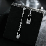 925 Silver Crystal Earrings for Women Girls Gift Statement Jewelry