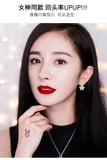 925 Silver Crystal Snow Earrings for Women - Statement Jewelry