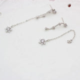 925 Silver Snow Earrings for Women Girls Gift Jewelry