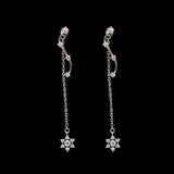 925 Silver Snow Earrings for Women Girls Gift Jewelry