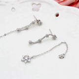 925 Silver Snow Earrings for Women Girls Gift Jewelry