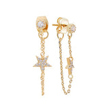 925 Sterling Silver Star Earrings For Women Girls Gift Statement Jewelry