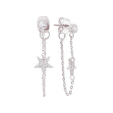 925 Sterling Silver Star Earrings For Women Girls Gift Statement Jewelry