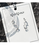 925 Silver Star Zircon Earrings for Women Gift