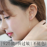 925 Silver Leaves Earrings for Women Gift Statement Jewelry