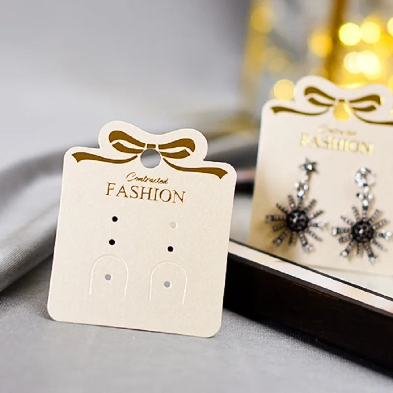 Earring Tags DIY Jewelry Display Card Pearl Paper