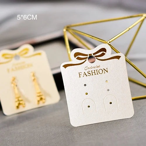 Earring Tags DIY Jewelry Display Card Pearl Paper