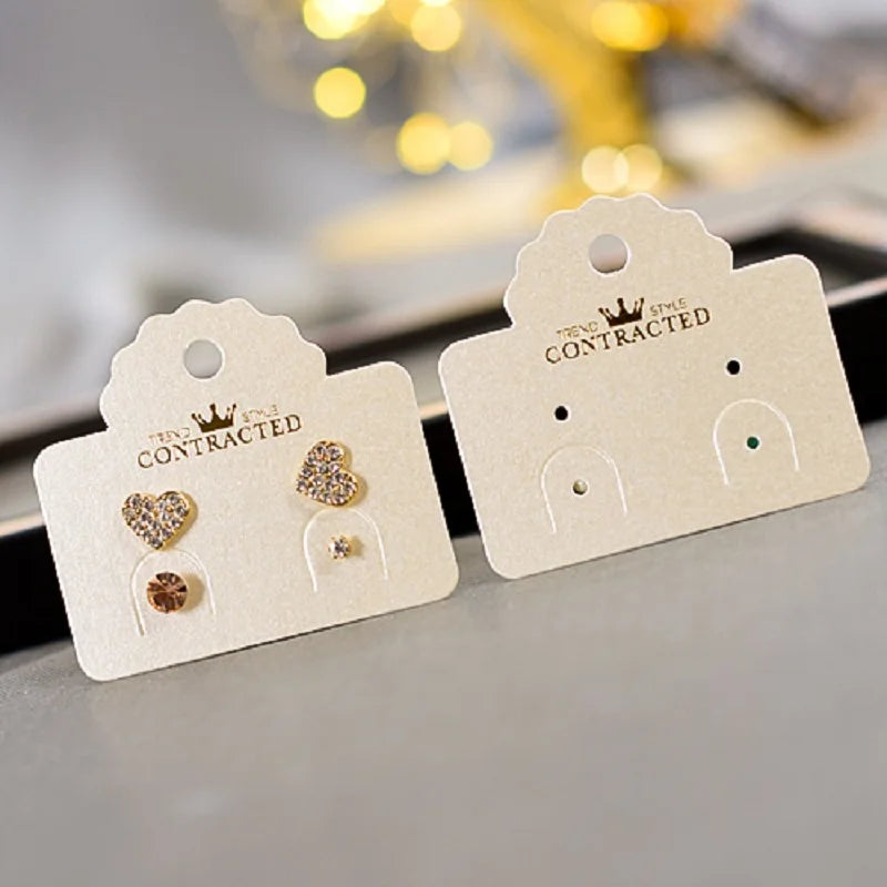 Earring Tags DIY Jewelry Display Card Pearl Paper