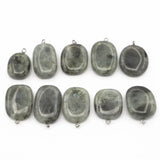 Labradorite Irregular Pendants Charms for DIY Jewelry Making