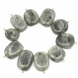 Labradorite Irregular Pendants Charms for DIY Jewelry Making