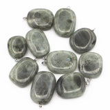 Labradorite Irregular Pendants Charms for DIY Jewelry Making