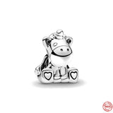s925 Sterling Silver Unicorn Charm Bead for Bracelet DIY Pendant