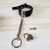 Harajuku Punk Charm Leather Bracelet with Heart Lock