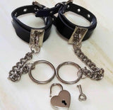 Harajuku Punk Charm Leather Bracelet with Heart Lock