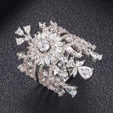 Indian African Dubai Wide Full Prong CZ Rings For Women
