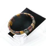 Natural Tiger Eyes Stone Bead Bracelet 7.5inch