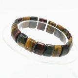 Natural Tiger Eyes Stone Bead Bracelet 7.5inch
