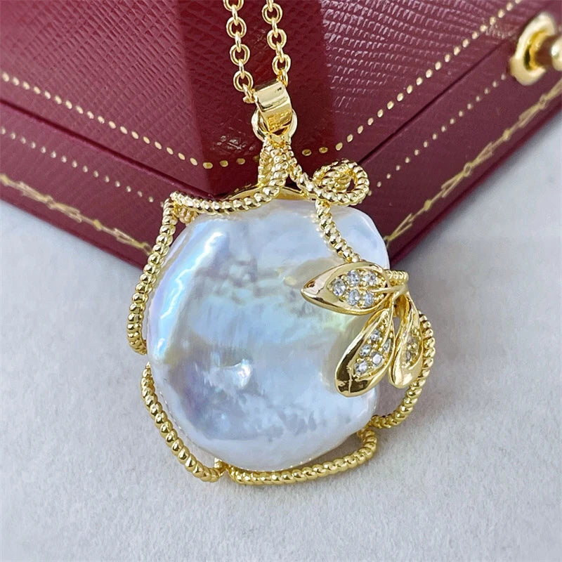 Baroque Pearls Stones Beads Pendant Mount Base Mountings