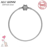 925 Sterling Silver Pan Bracelet for Women