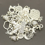100g Charms Random Mix Styles DIY Pendant Crafts Tibetan Bronze Silver Making
