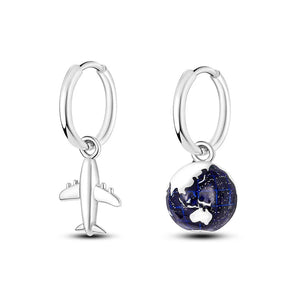 925 Silver Infinite Zircon Stud Earrings DIY Jewelry Women