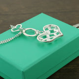 925 Sterling Silver Multi-Layer Bead Chain Pendant Necklace