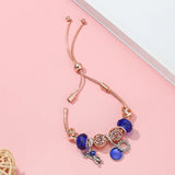 Adjustable Charm Bracelet with Astronaut Pendant for Women