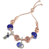 Adjustable Charm Bracelet with Astronaut Pendant for Women