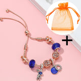 Adjustable Charm Bracelet with Astronaut Pendant for Women