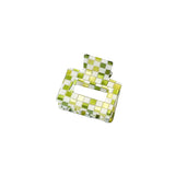 Checkerboard CAB Shark Clip Acrylic Hair Claws for Women