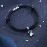 S925 Silver Hug Star Chasing Moon Bracelet Jewelry Gift