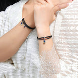 S925 Silver Hug Star Chasing Moon Bracelet Jewelry Gift