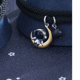 S925 Silver Hug Star Chasing Moon Bracelet Jewelry Gift