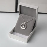 Hot Couple Silver Love Pendant Necklace X225
