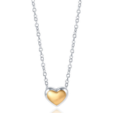 925 Sterling Silver Crown Zircon Pendant Necklace