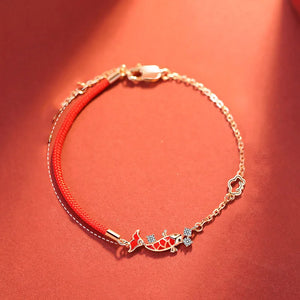 Hot Rose Personality Koi Women's Necklace X406