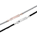 TE QUIERO Couple Bracelet in Hot Silver And Rose - Jewelry Gift