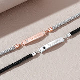 TE QUIERO Couple Bracelet in Hot Silver And Rose - Jewelry Gift