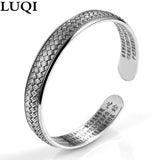 Silver Braided Pattern Retro Bracelet