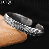 Silver Braided Pattern Retro Bracelet