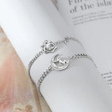 Silver Little Prince Pendant Couple Bracelet Love Gift